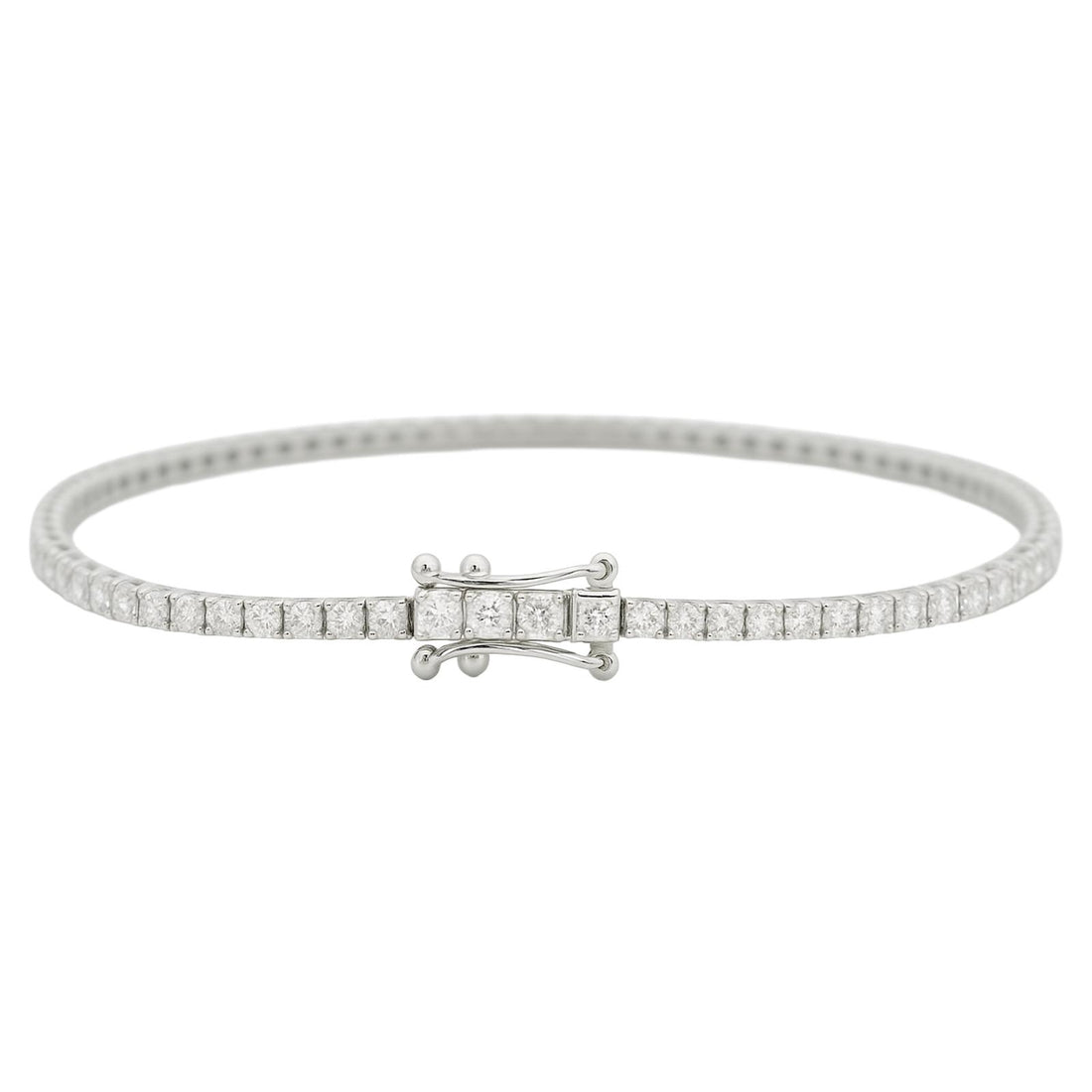 Round Classic Diamond Tennis Bracelet