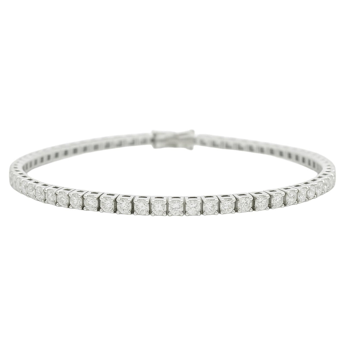 Round Classic Diamond Tennis Bracelet