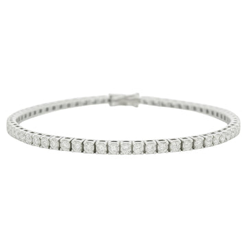 Round Classic Diamond Tennis Bracelet