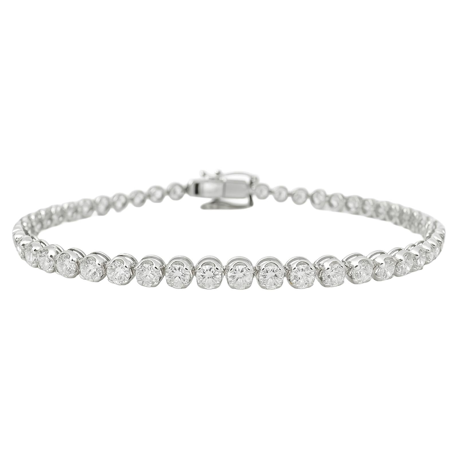 Round Diamond Classic Tennis Bracelet