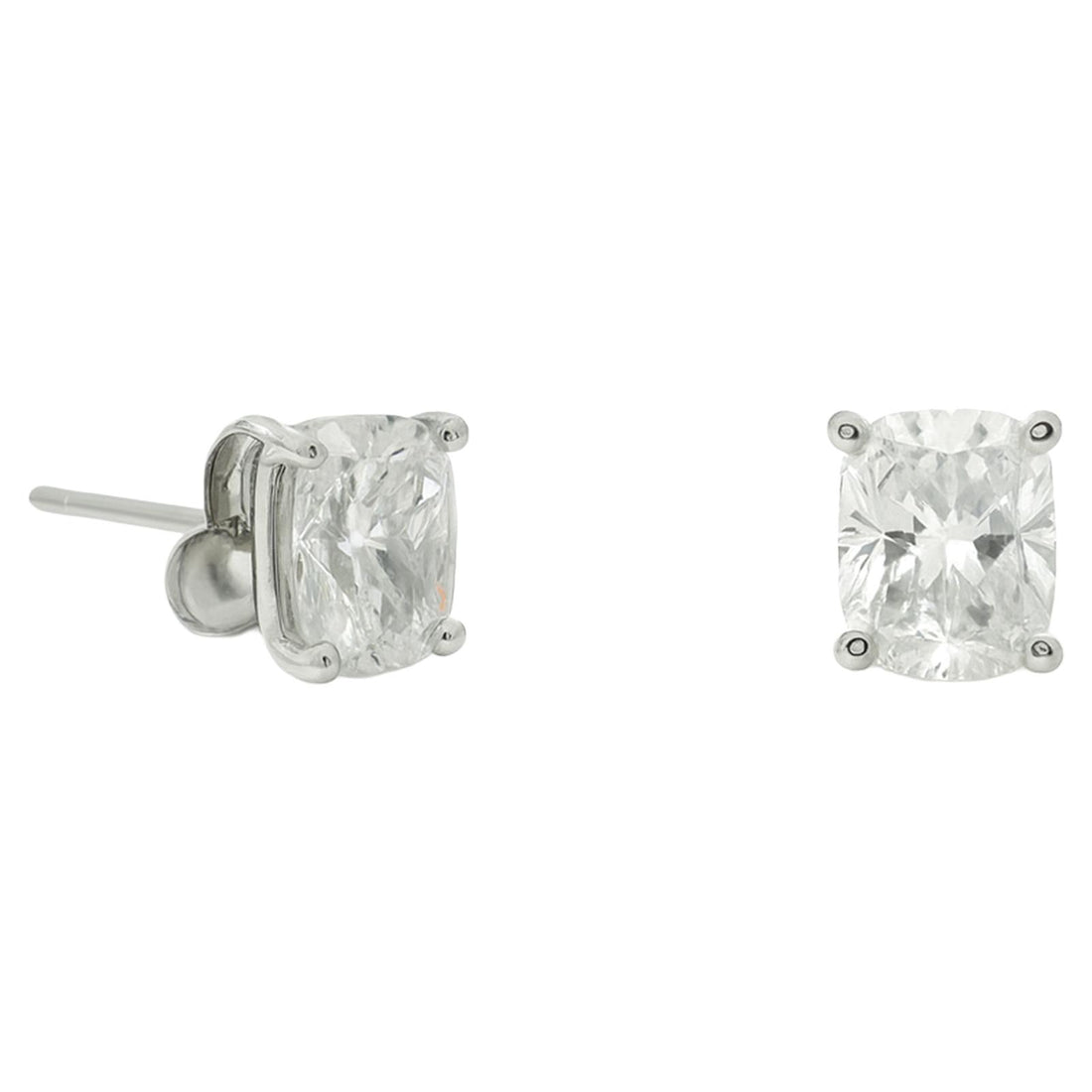 Cushion Diamond Stud Earrings