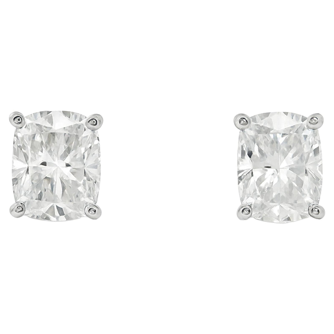 Cushion Diamond Stud Earrings
