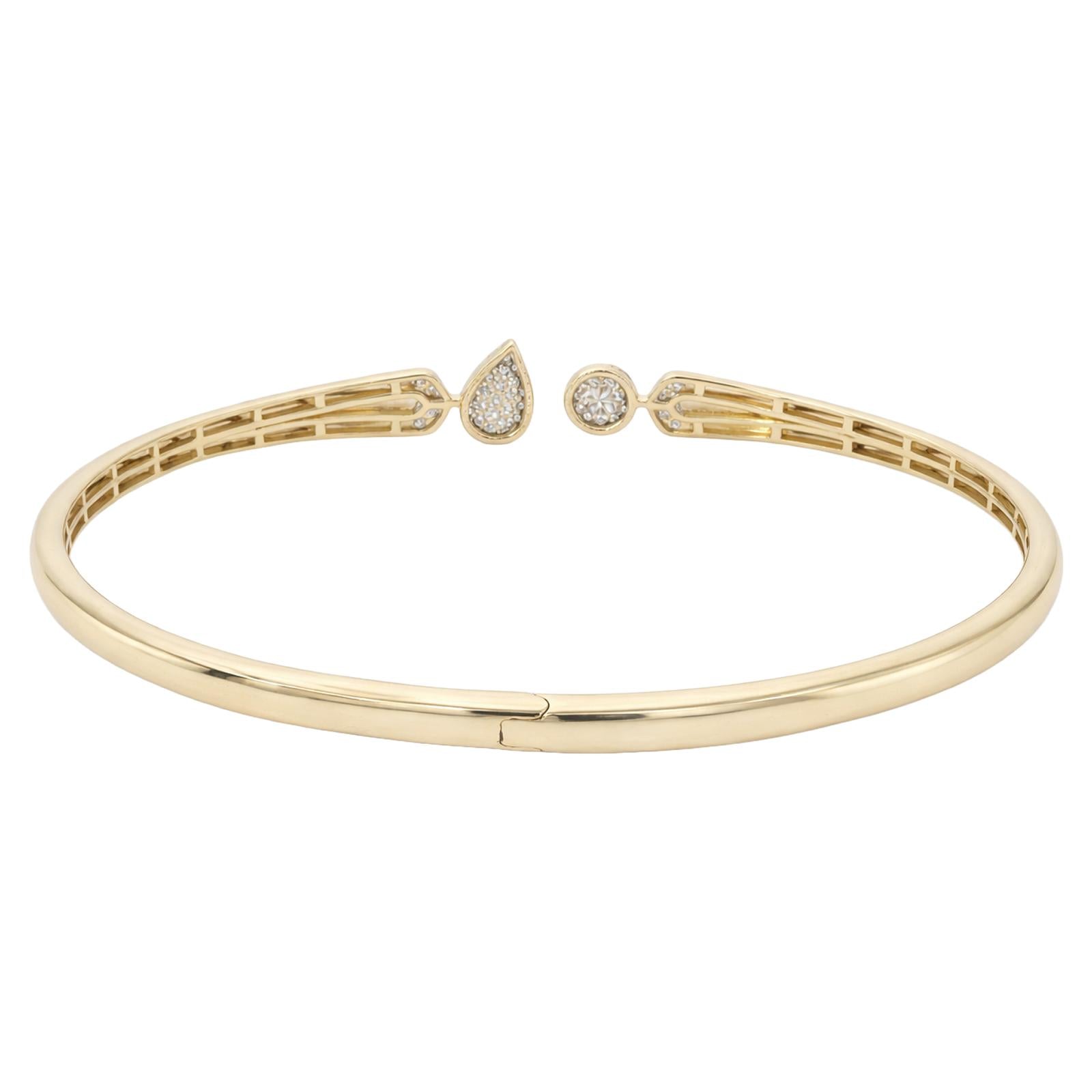 Beaded Diamond Open Cuff