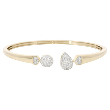 Beaded Diamond Open Cuff