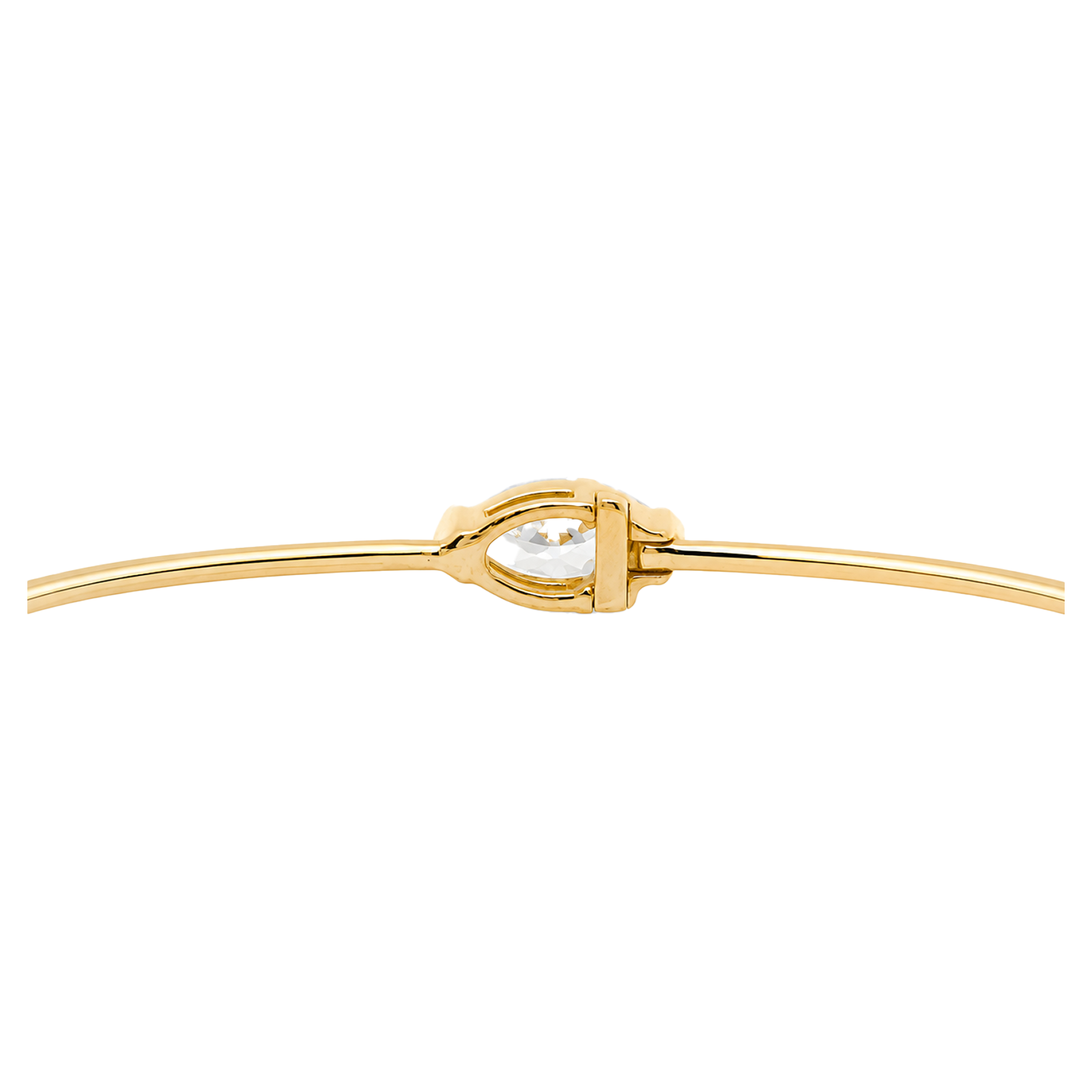 East-West Marquise Diamond Solitaire Bangle