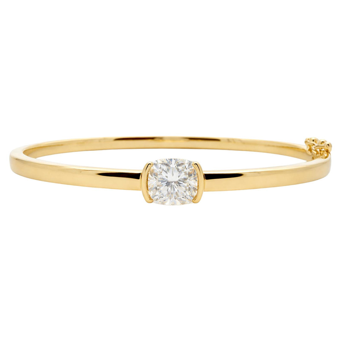 Cushion Diamond Bangle