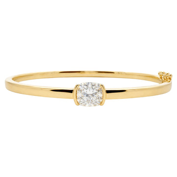 Cushion Diamond Bangle