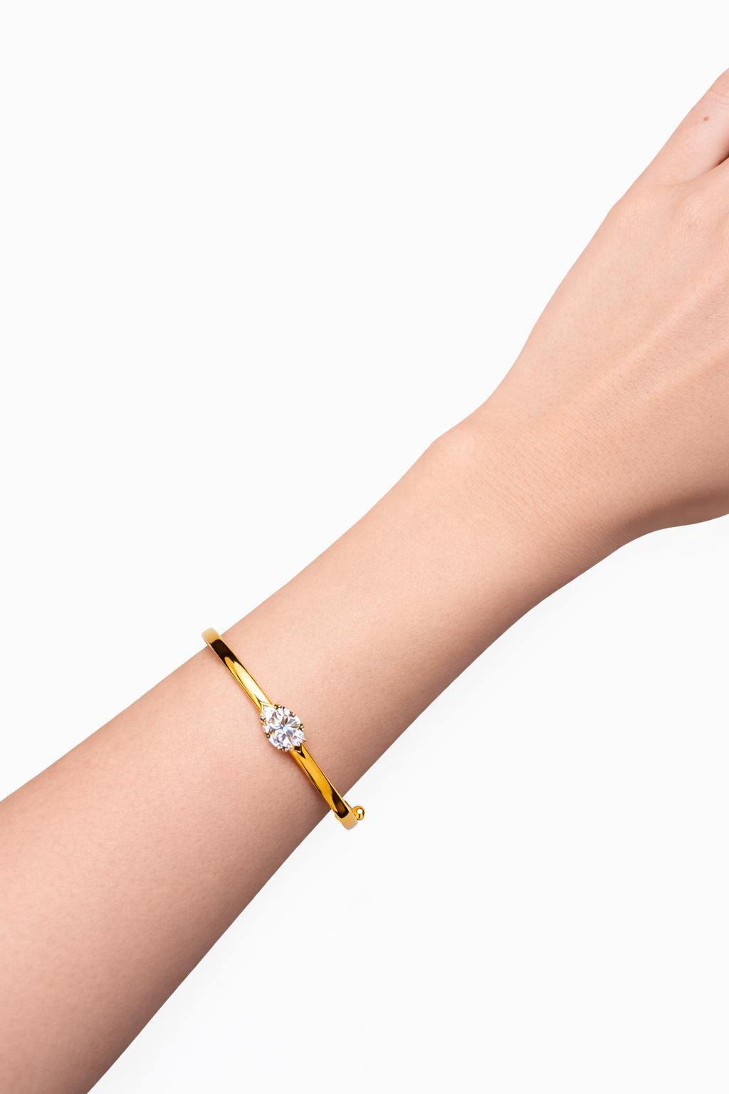 Marquise Diamond Bangle Bracelet
