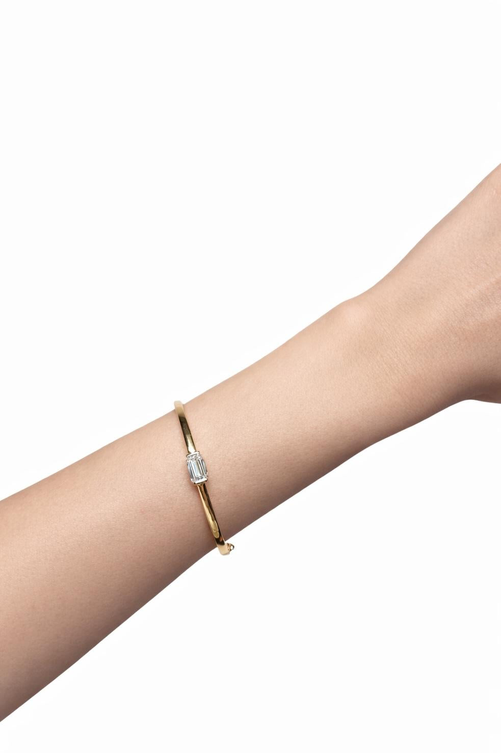 Emerald Diamond Bangle