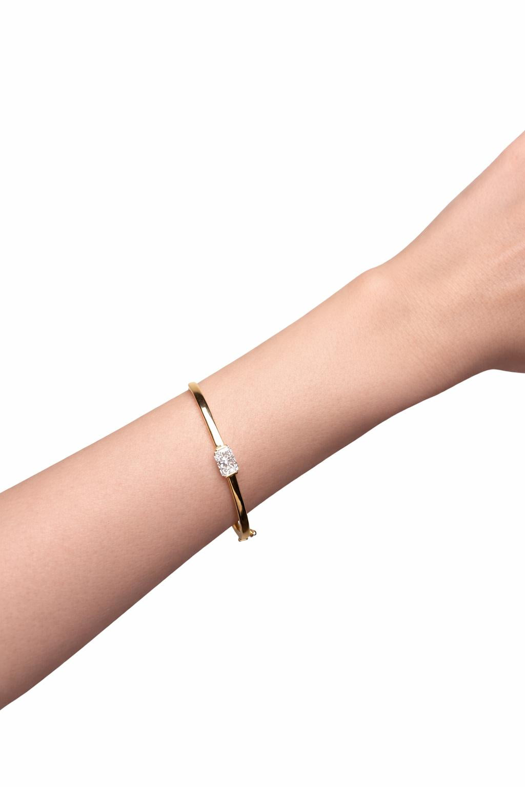 Radiant Diamond Bangle