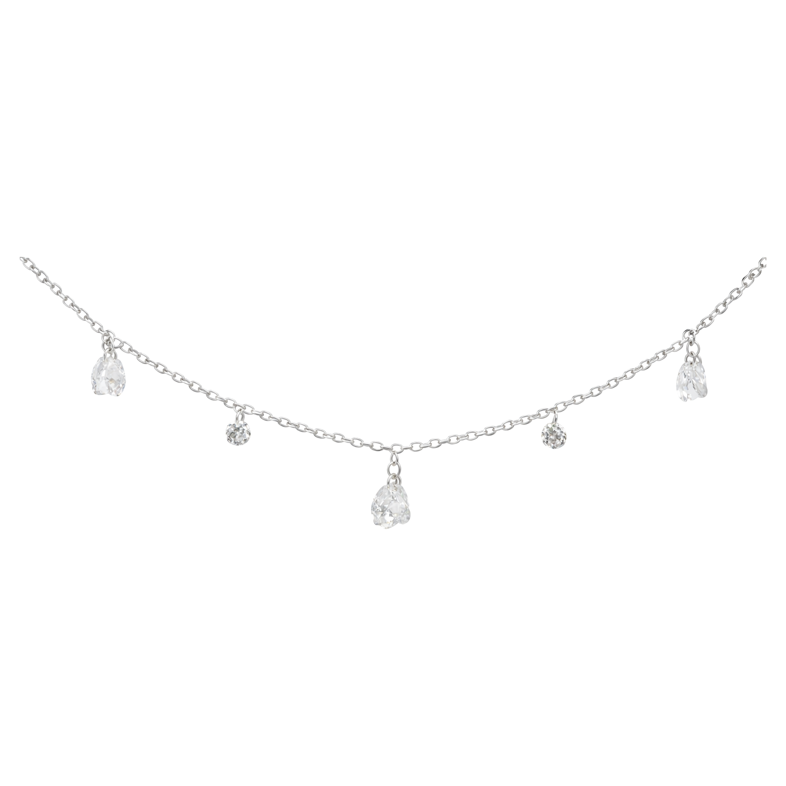 Celestia Floating Pear Necklace
