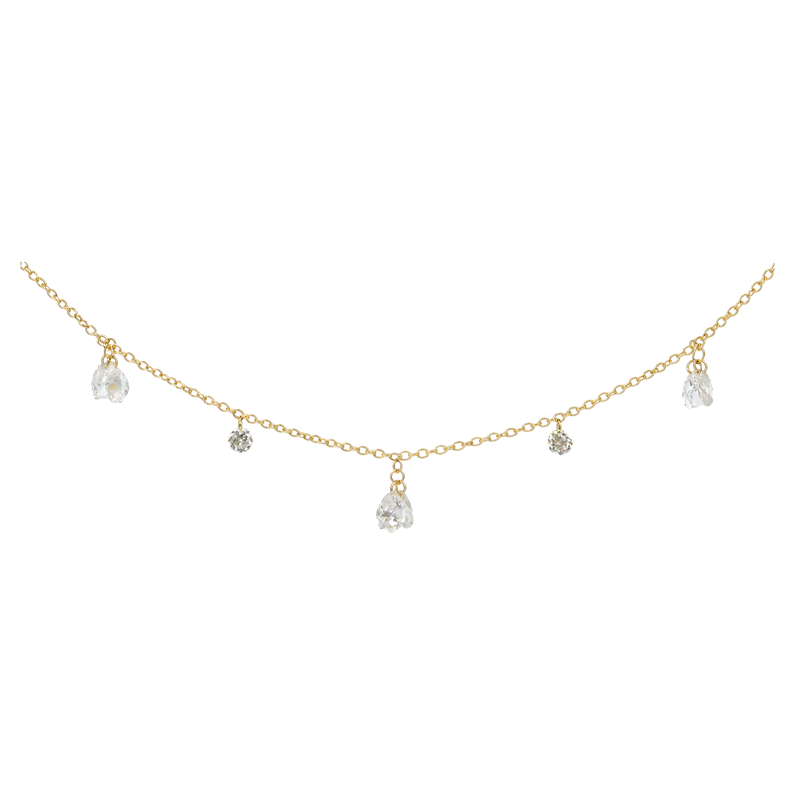 Celestia Floating Pear Necklace