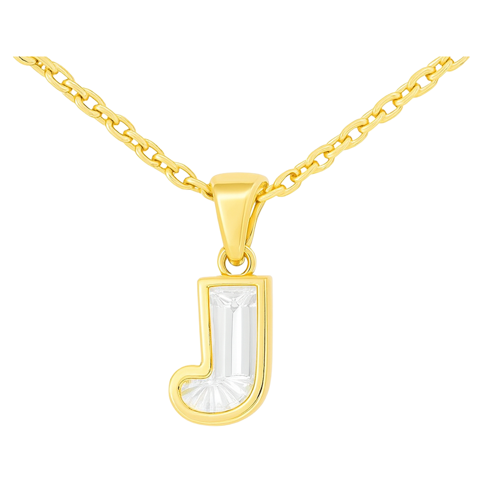 Diamond Letter Initial Necklace