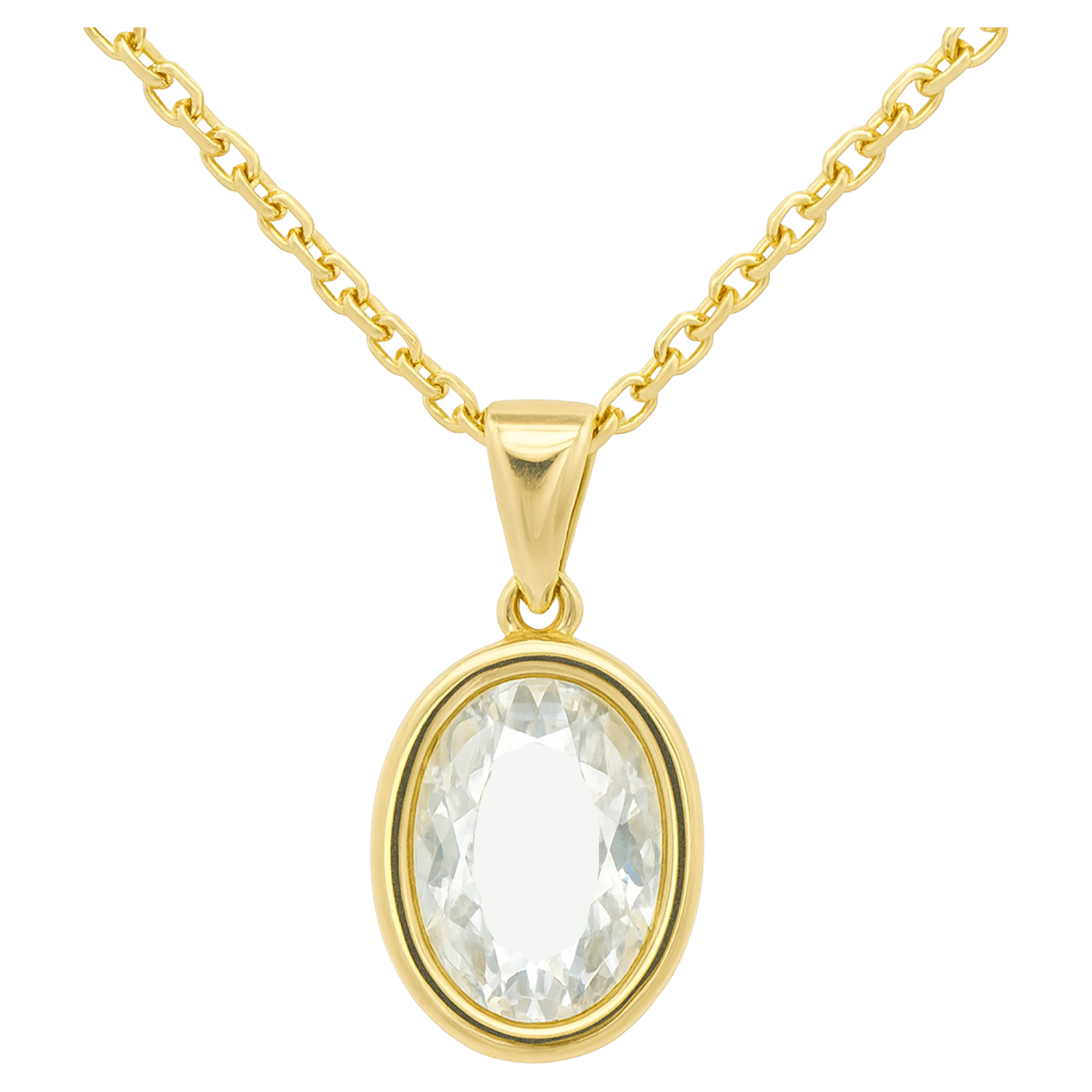 Diamond Letter Initial Necklace