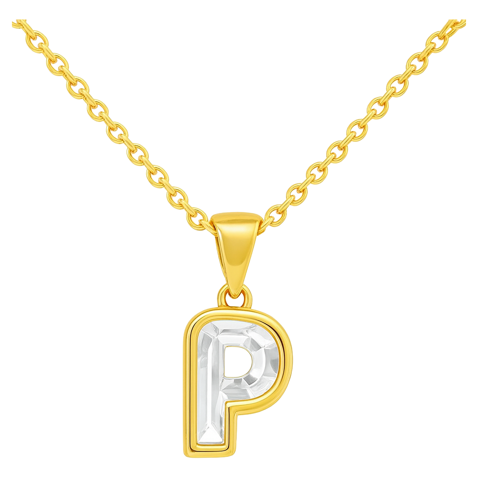 Diamond Letter Initial Necklace