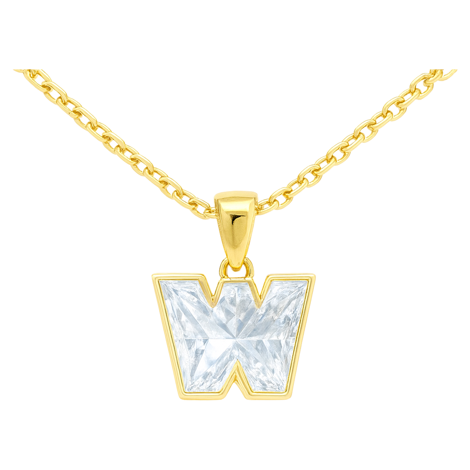 Diamond Letter Initial Necklace