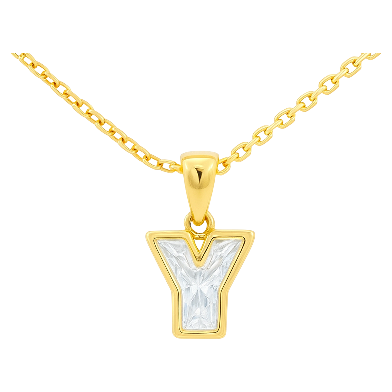 Diamond Letter Initial Necklace
