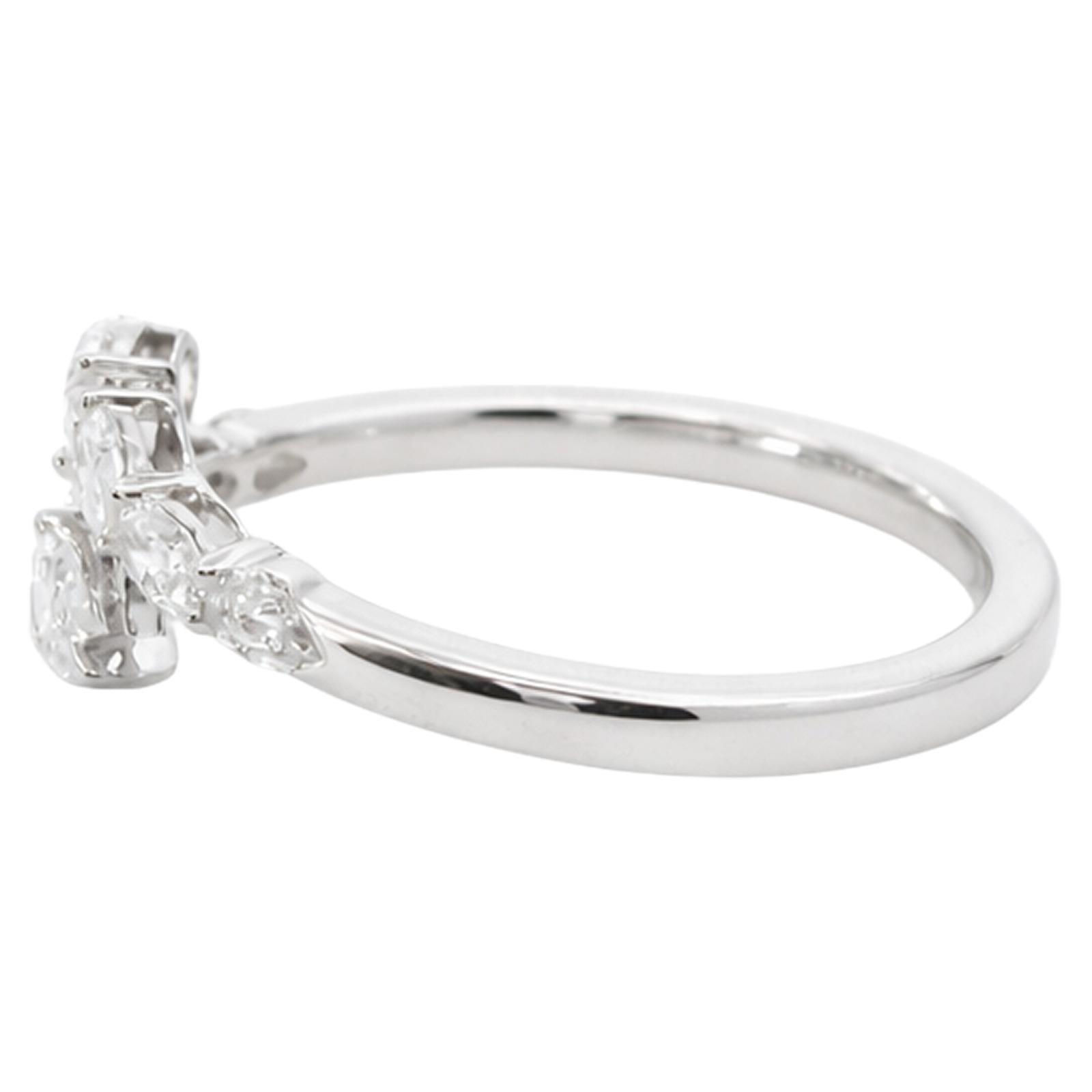 Marquise & Round Diamond Open Ring