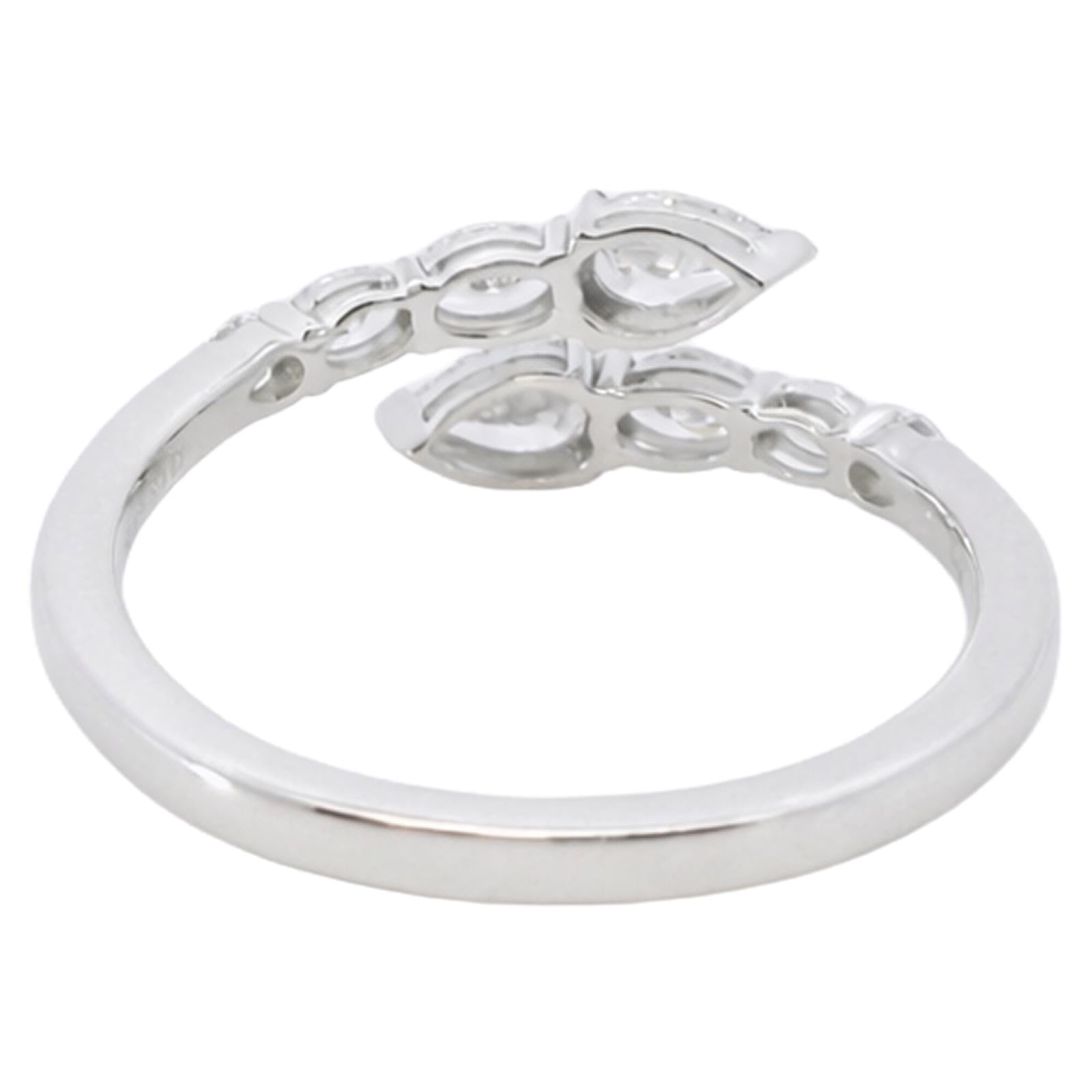Marquise & Round Diamond Open Ring