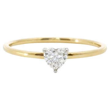 Dainty Heart Diamond Ring