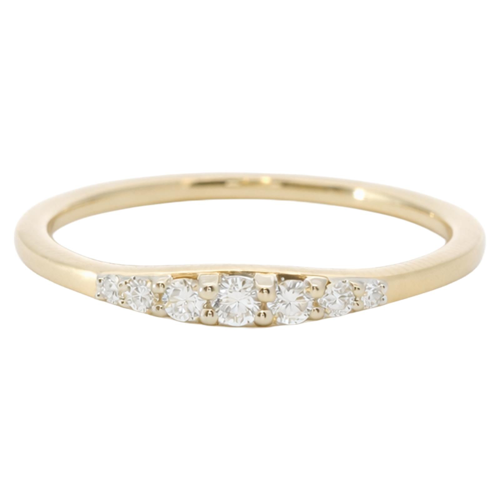 Curved Pavé Diamond Band