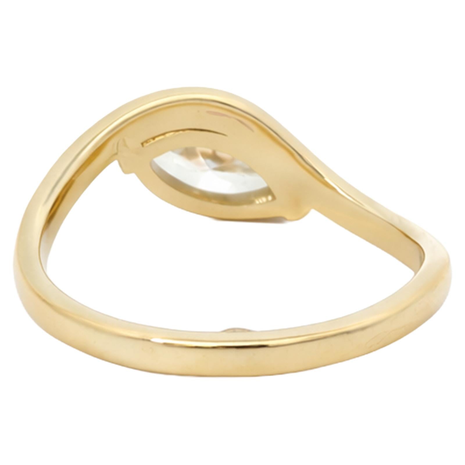 Marquise Diamond Bypass Ring