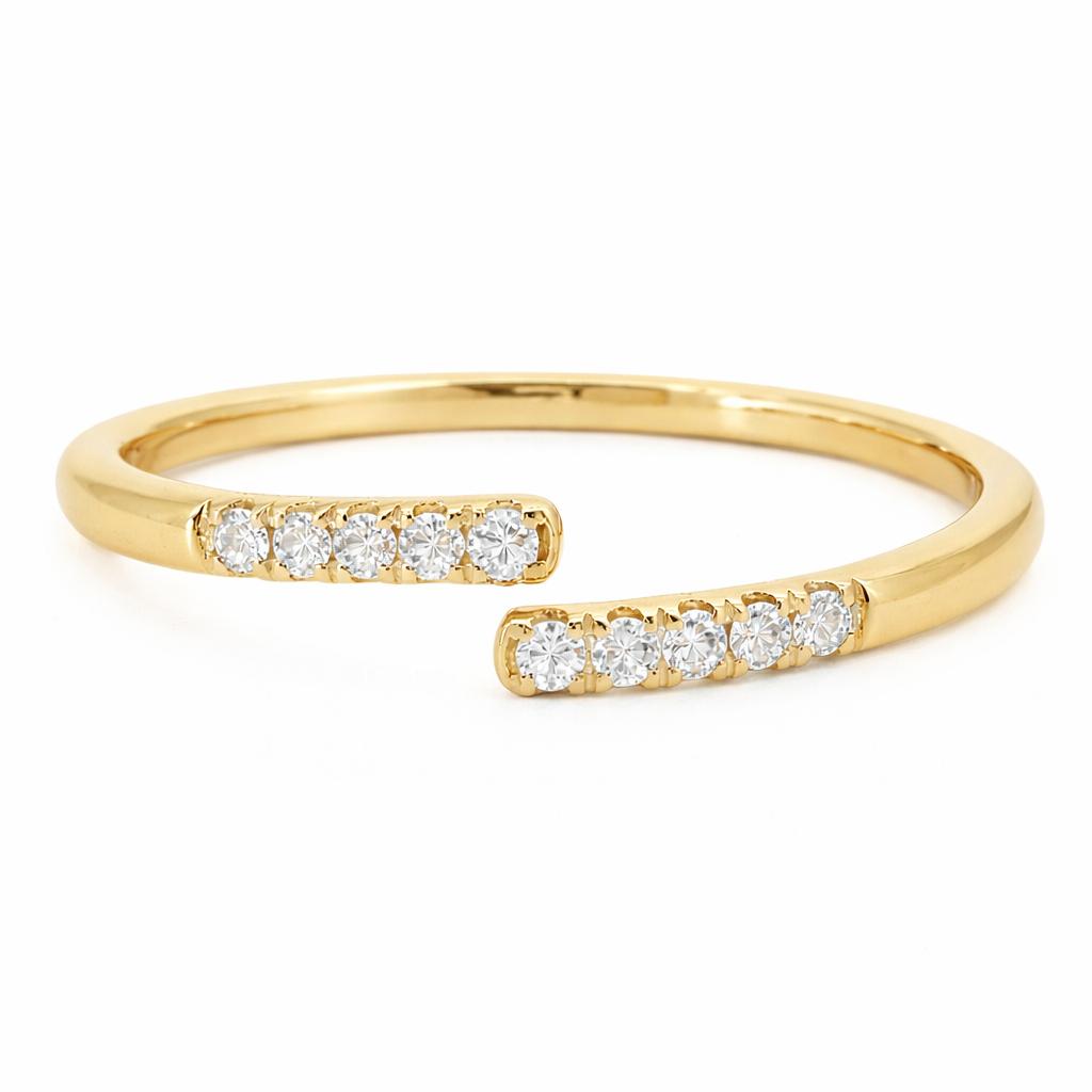 Pavé Diamond Open Bypass Band