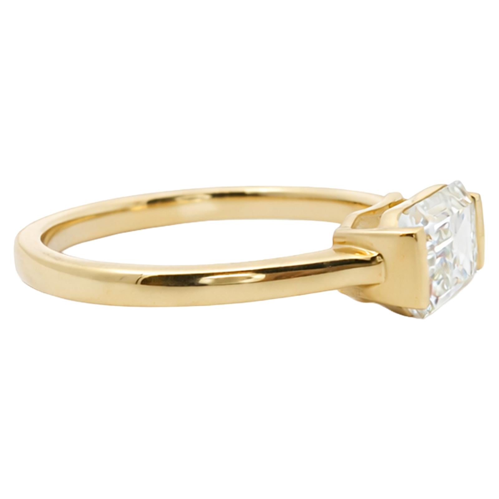 Emerald-Cut Solitaire Ring