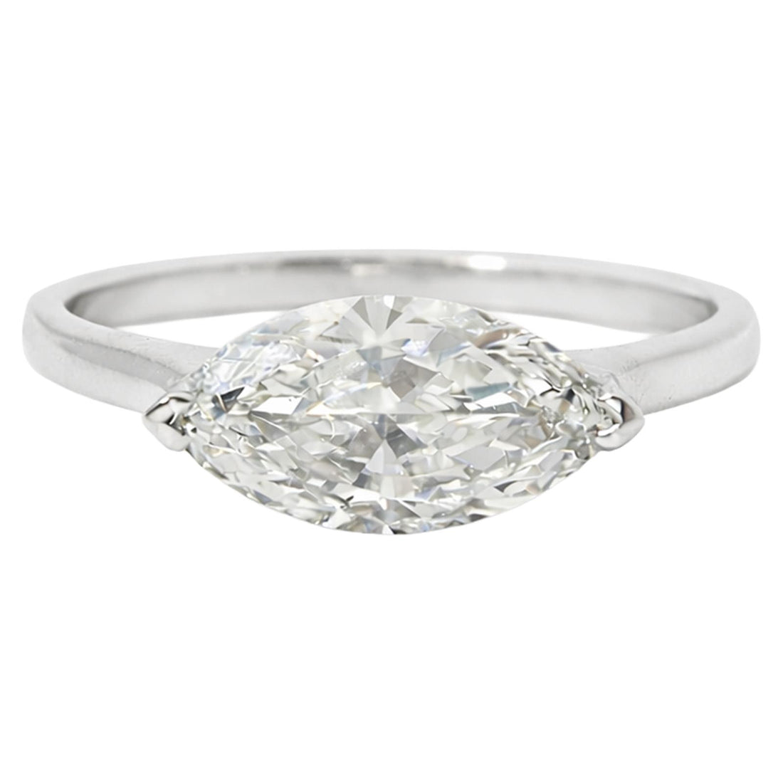 Marquise Solitaire Diamond Ring