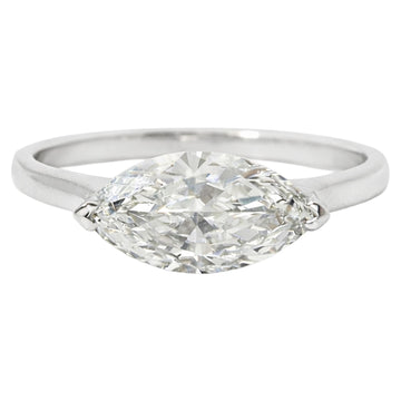 Marquise Solitaire Diamond Ring
