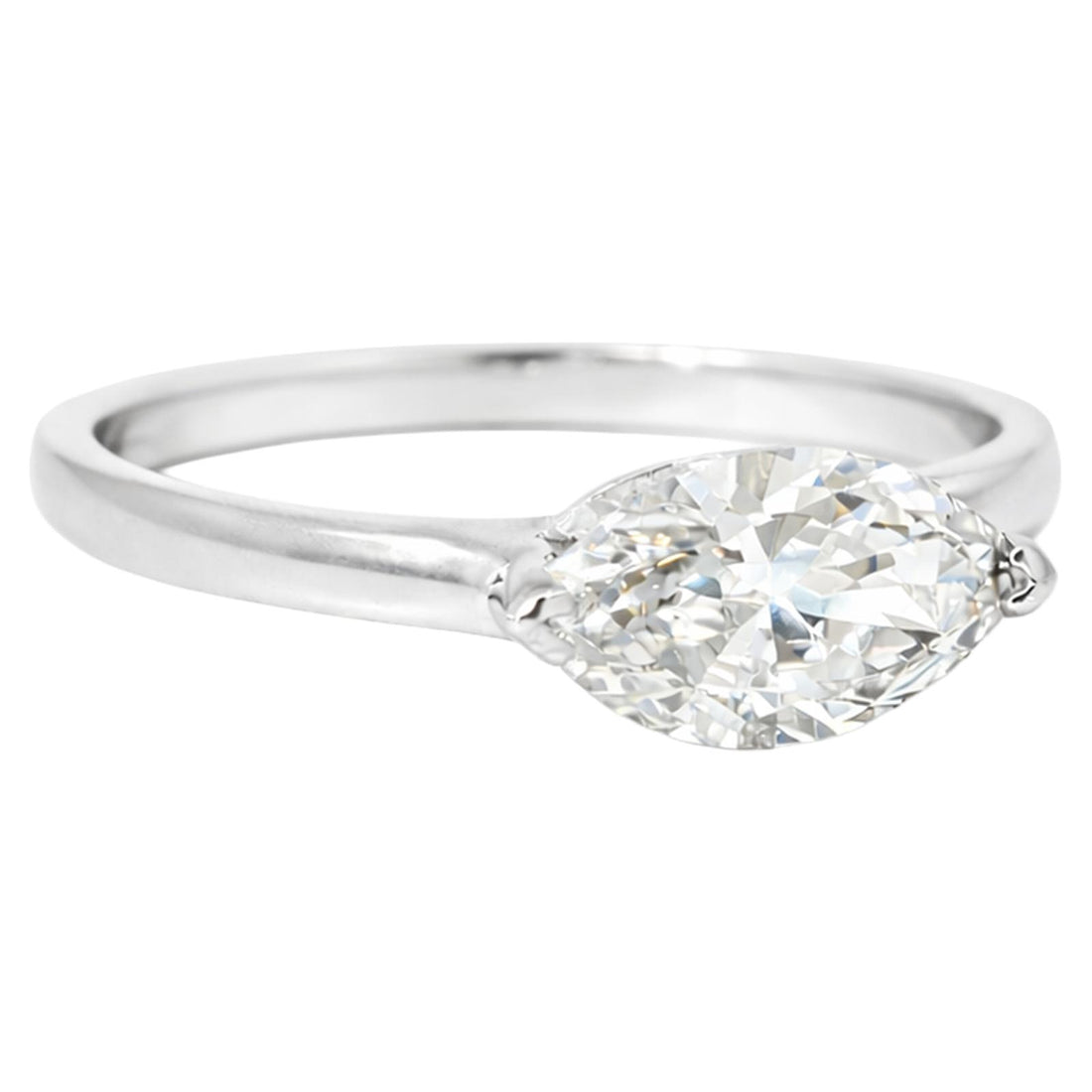 Marquise Solitaire Diamond Ring