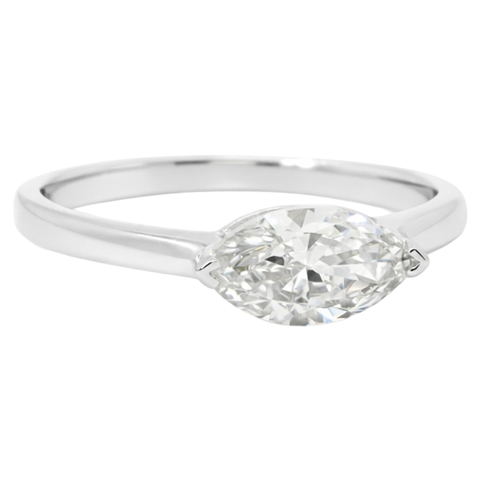 Marquise Diamond Solitaire Ring