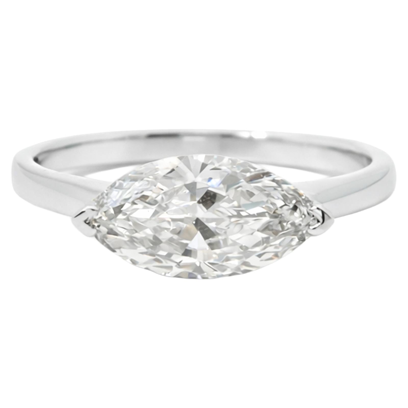 Marquise Diamond Solitaire Ring