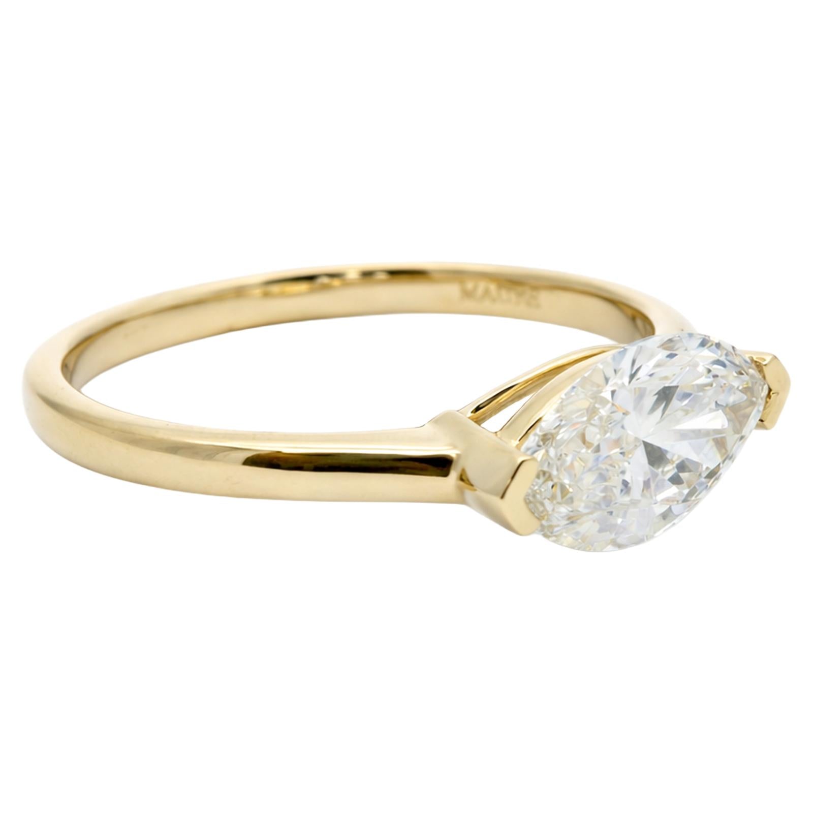 Marquise Diamond Solitaire Ring