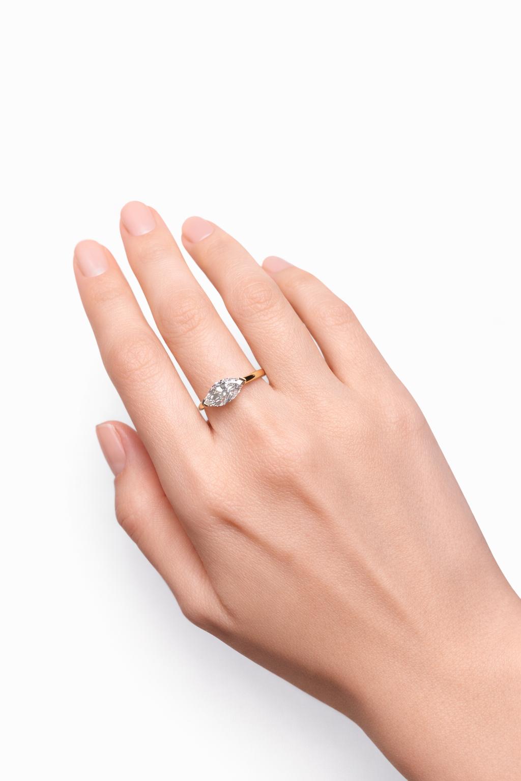 Marquise Diamond Solitaire Ring