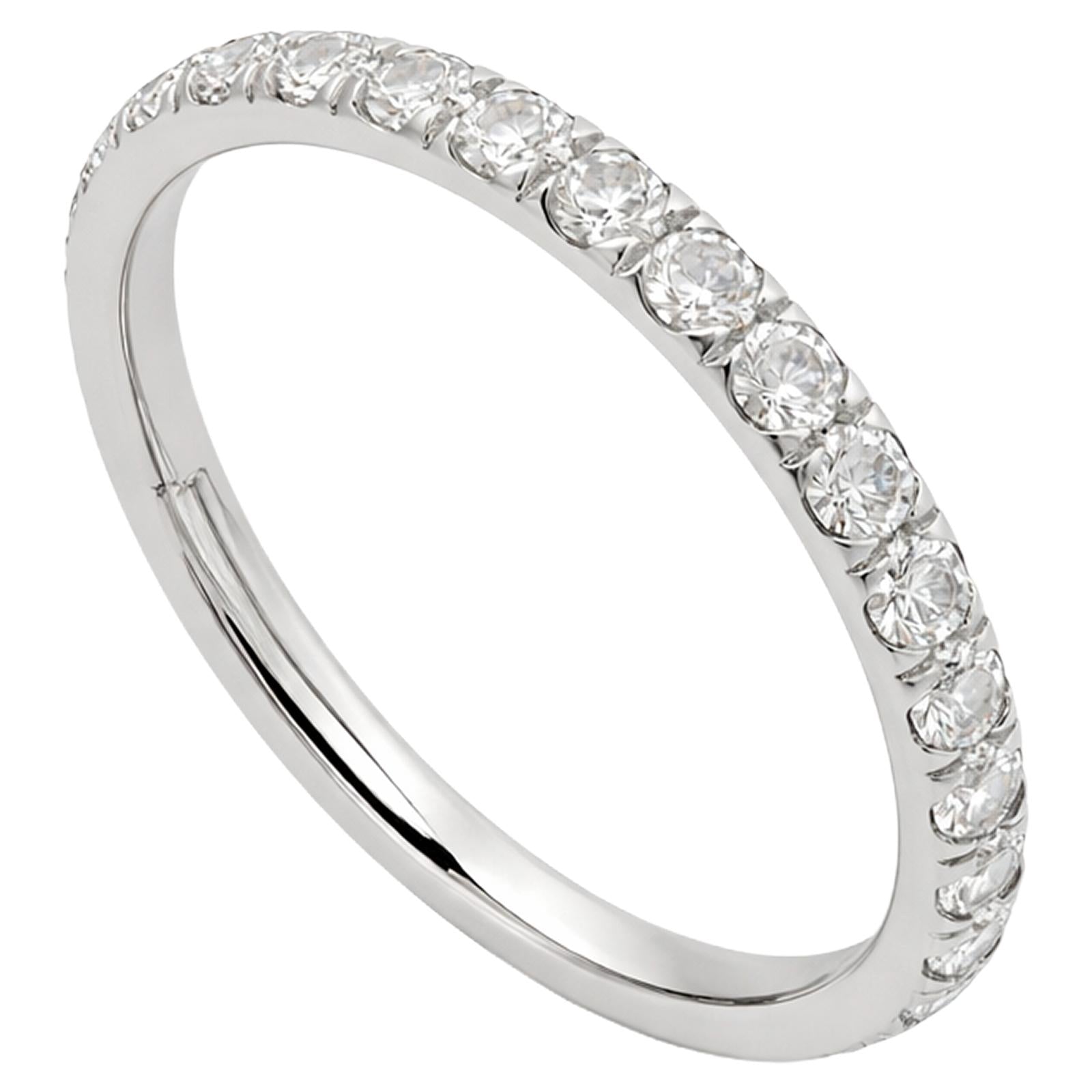 Round Lab Diamond Eternity Band