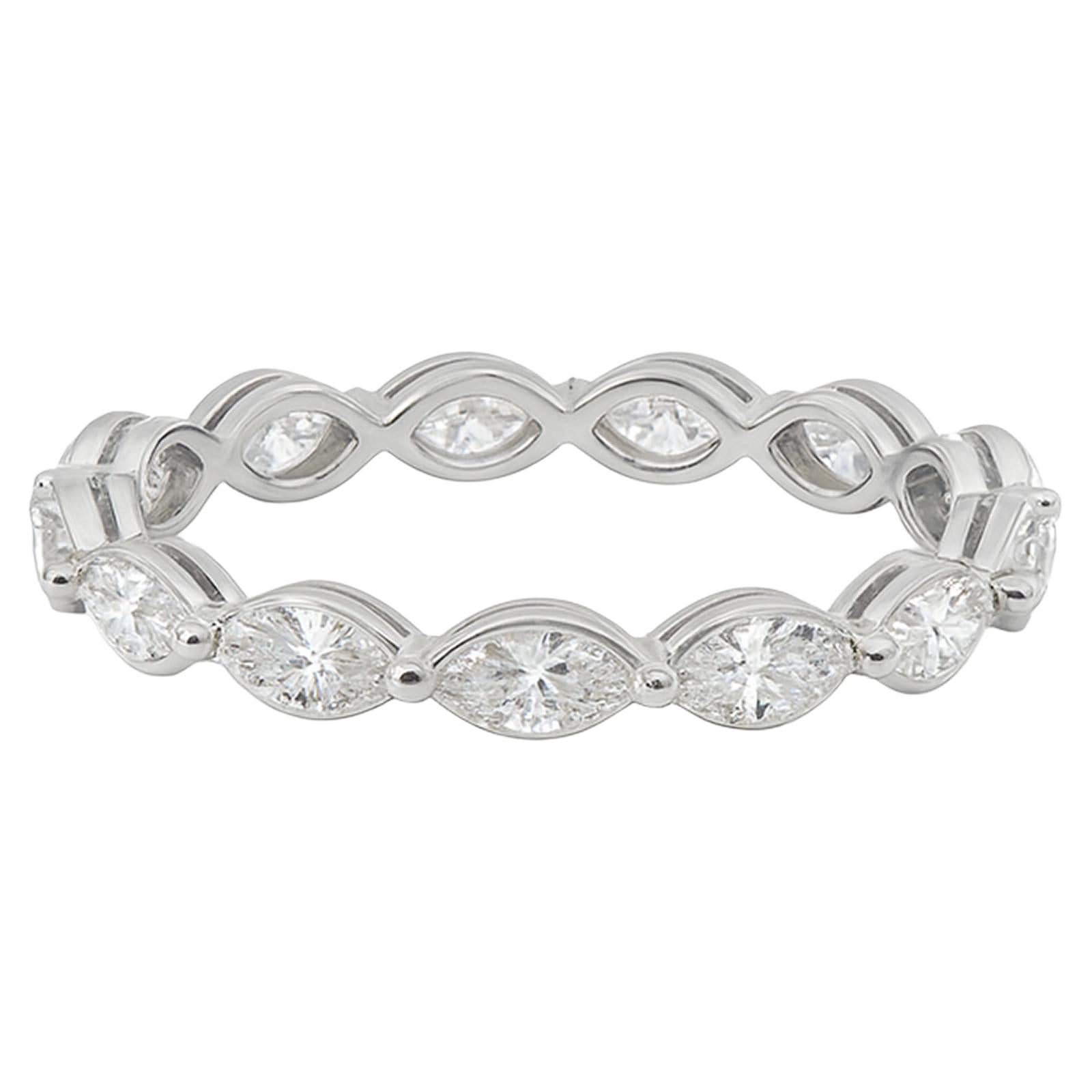Marquise Diamond Eternity Band