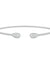 Beaded Diamond Pear Cuff