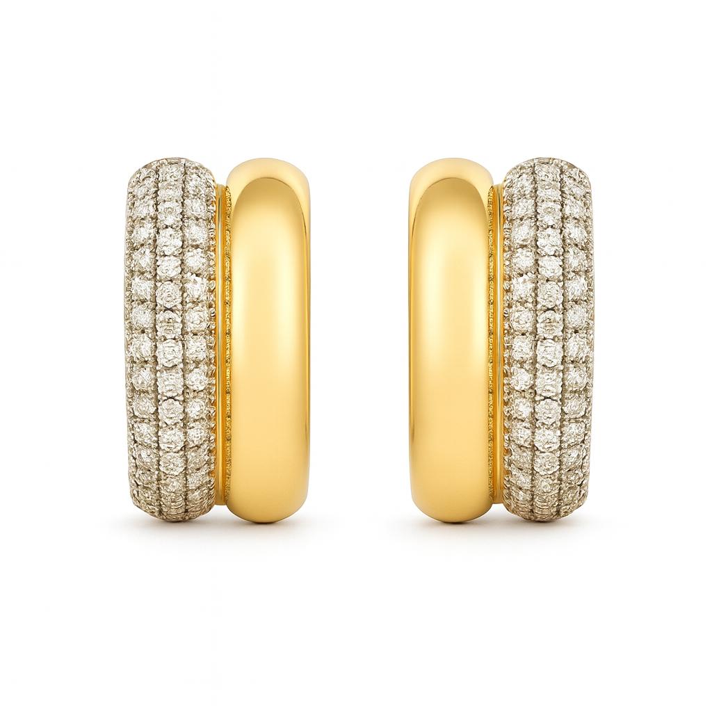 Diamond Pavé Chunky Earrings