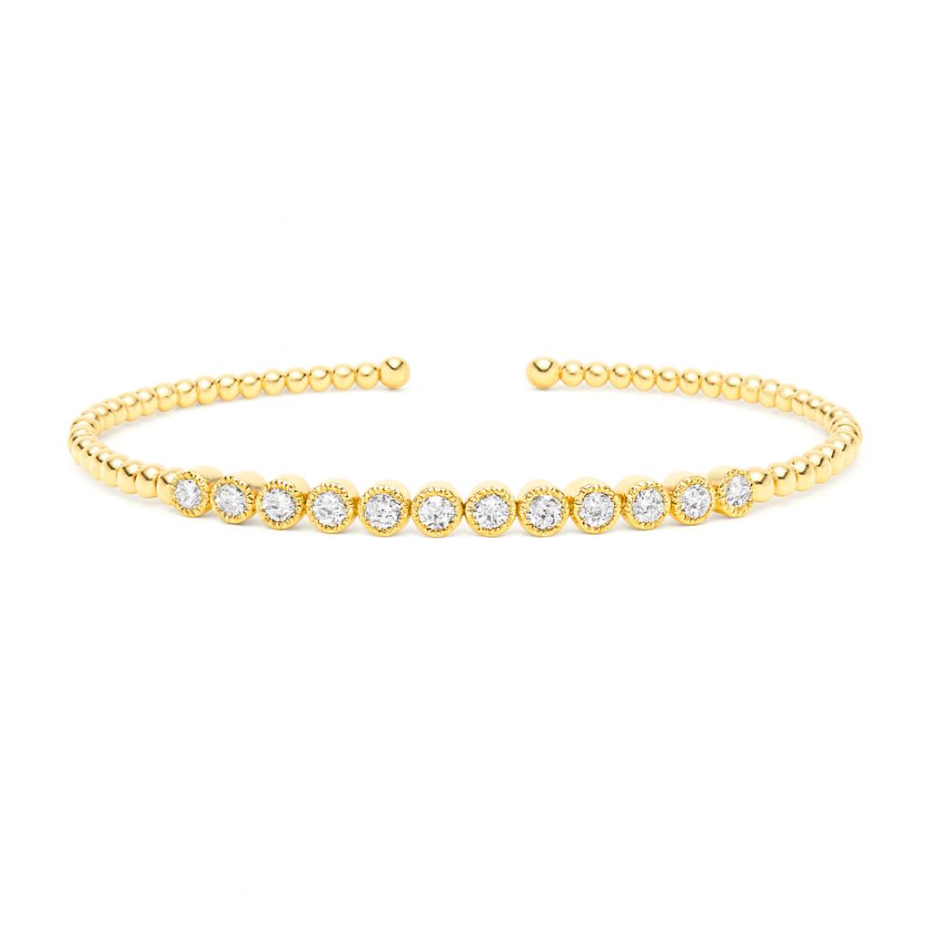 Beaded Diamond Cuff