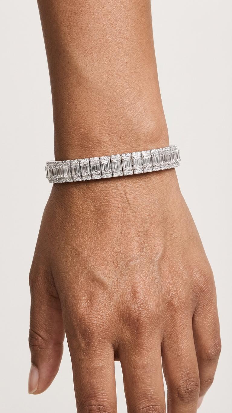 Baguette Diamond Tennis Bracelet