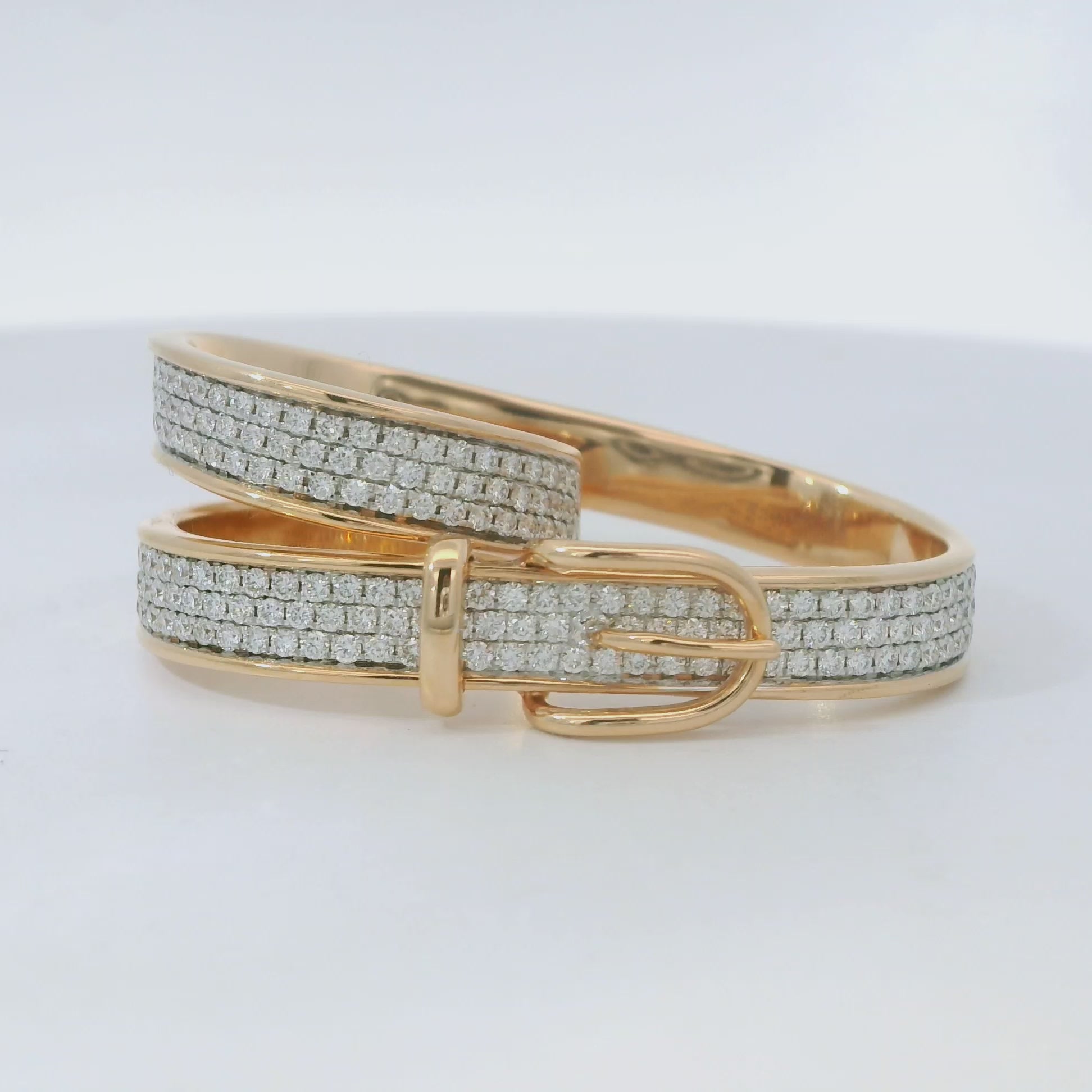 Diamond Belt Buckle Ring
