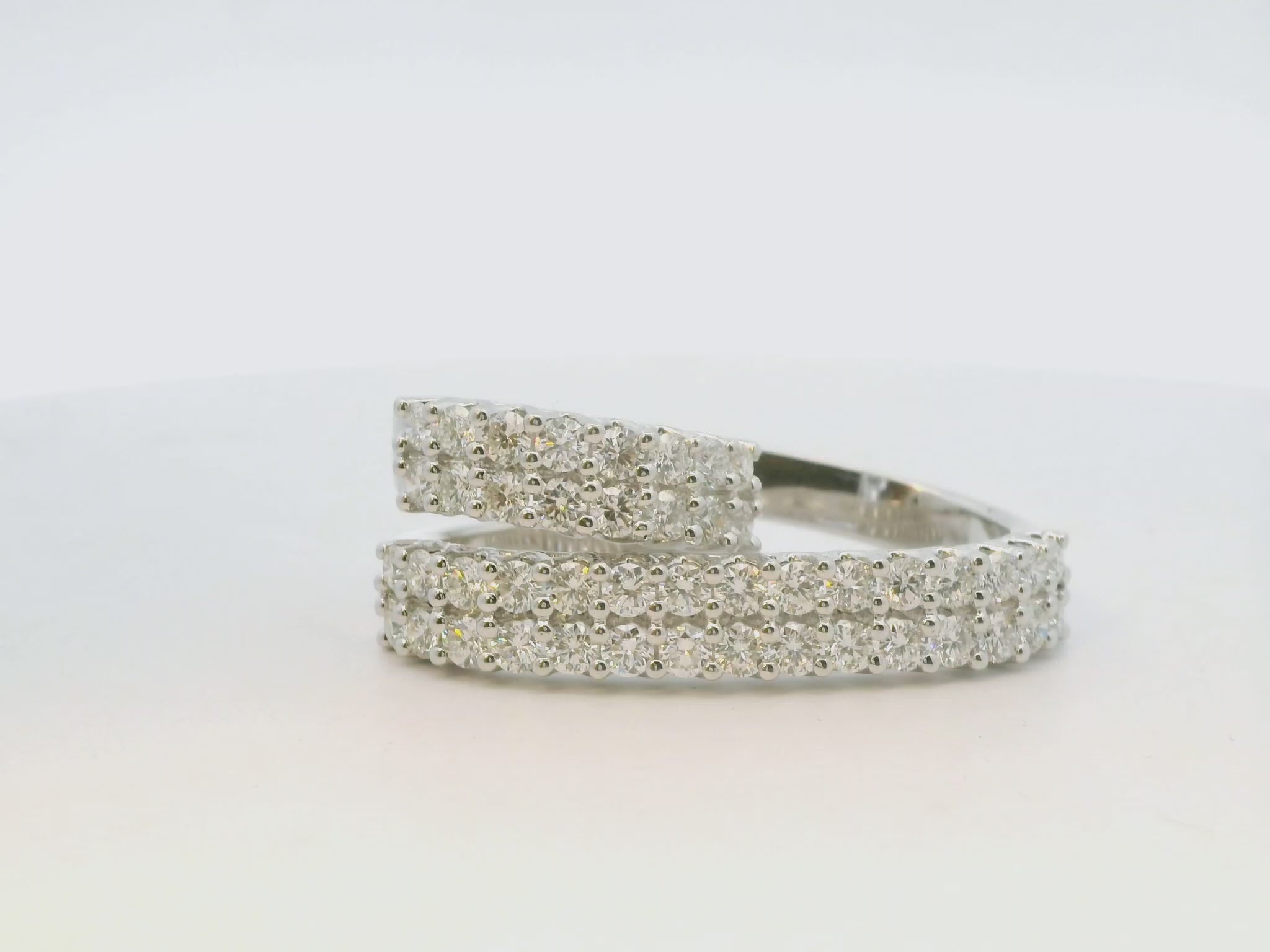 Diamond Multi-Row Wrap Ring