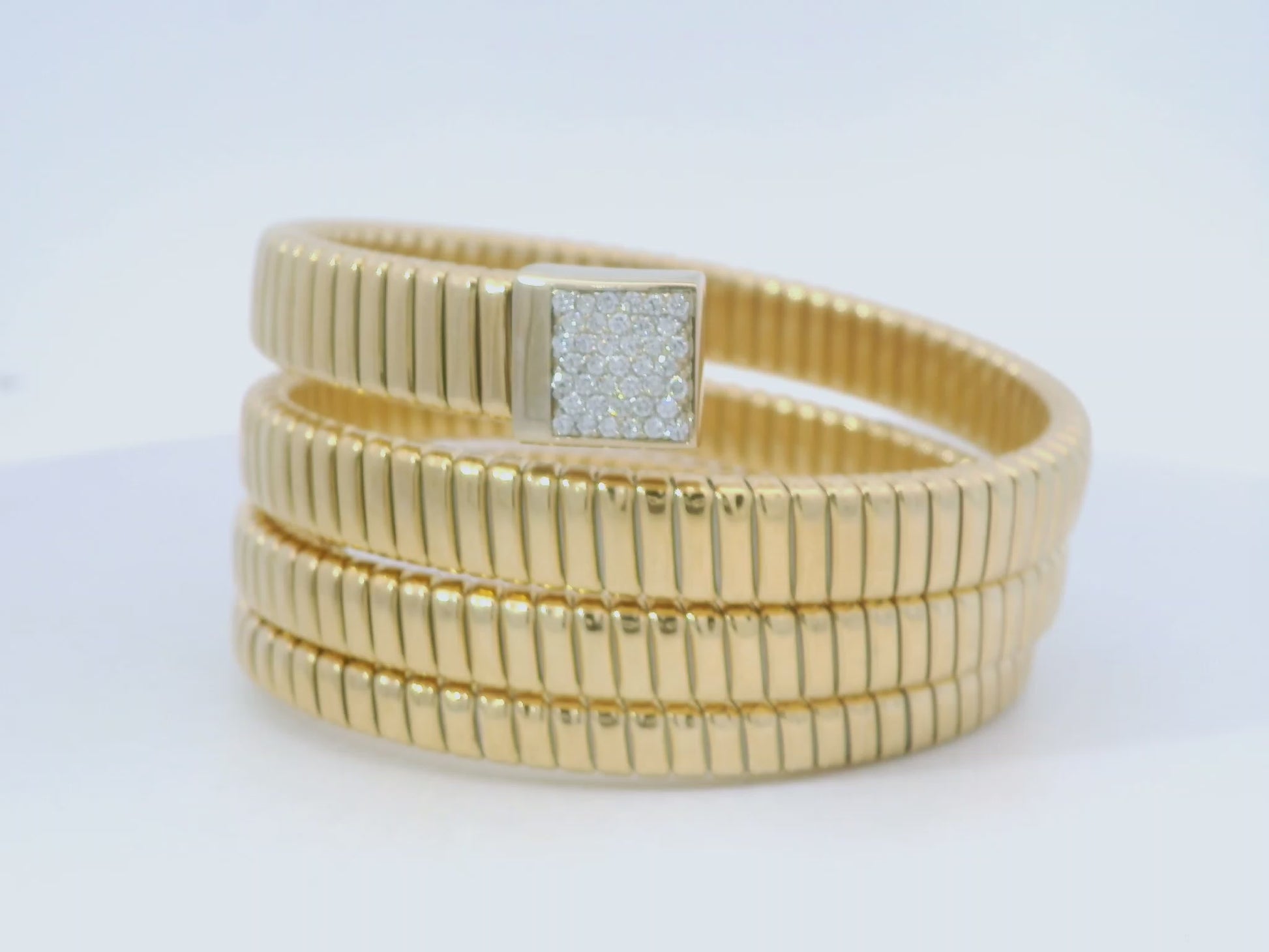 Pavé Square Wrap Cuff