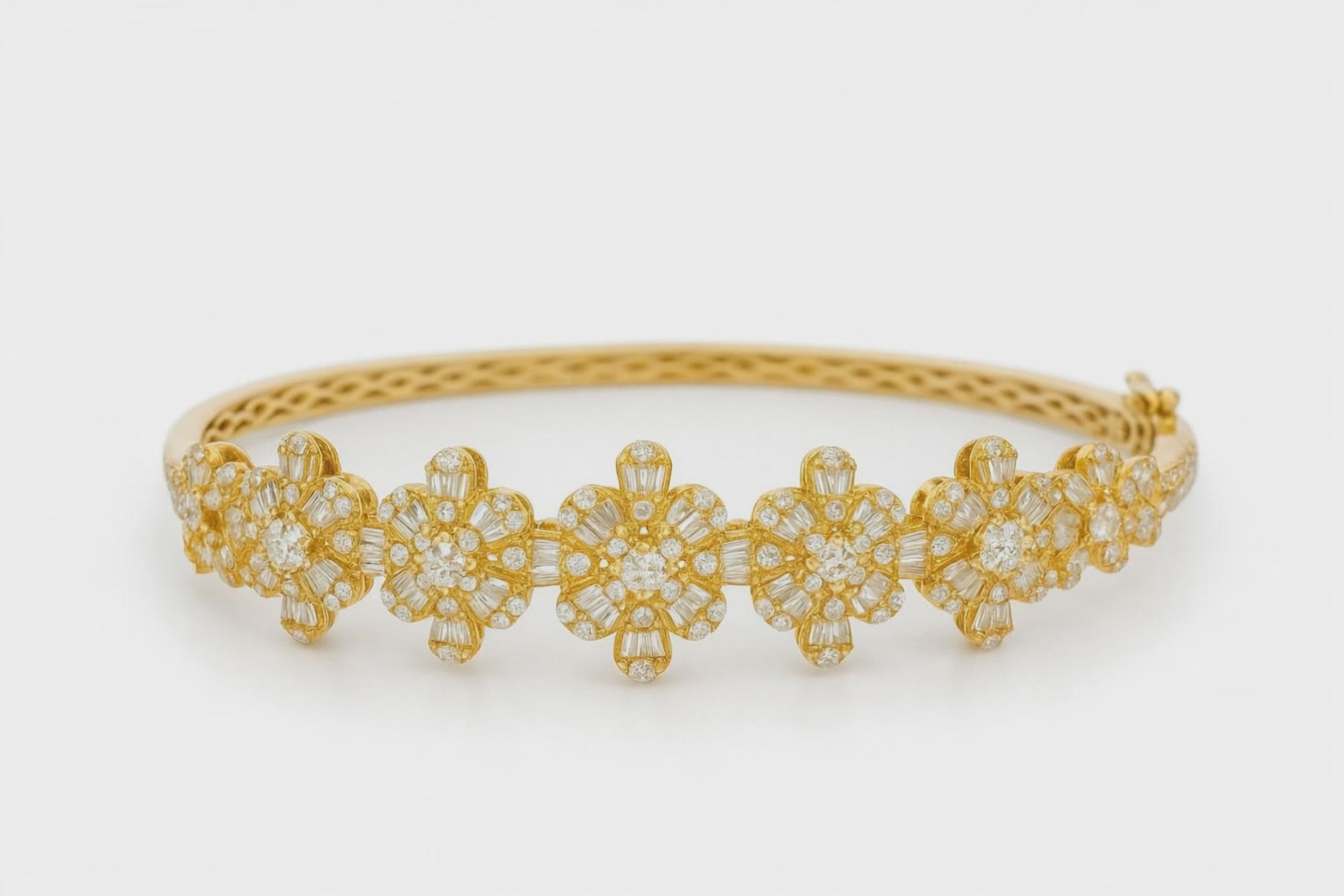 Diamond Flower Cuff