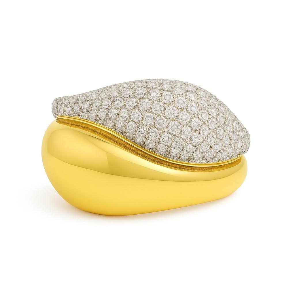 Diamond Pavé Dome Ring