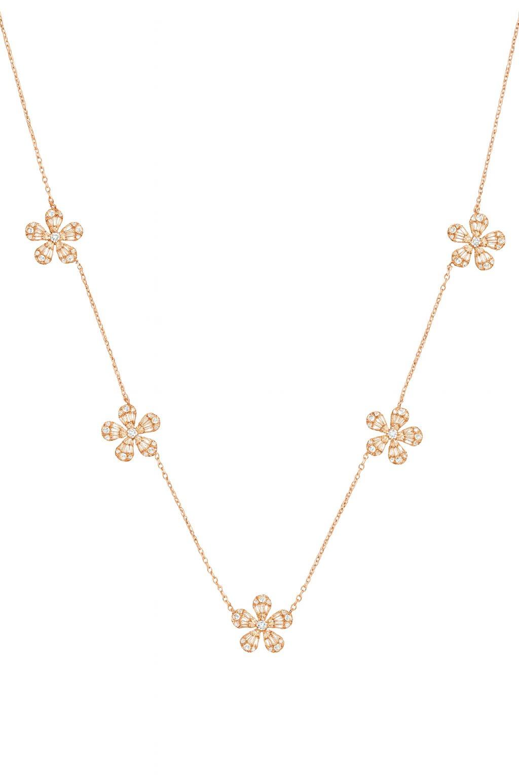 Petite Five Flower Necklace